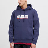 JACK & JONES JORINWOOD block branding sweat hood - ocean cavern