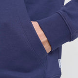 JACK & JONES JORINWOOD block branding sweat hood - ocean cavern