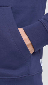 JACK & JONES JORINWOOD block branding sweat hood - ocean cavern