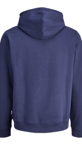 JACK & JONES JORINWOOD block branding sweat hood - ocean cavern