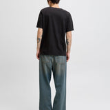 JACK & JONES JORINWOOD block branding tee in black - Image 2