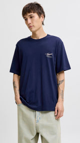 JACK & JONES JORINWOOD photo tee crew neck - ocean cavern