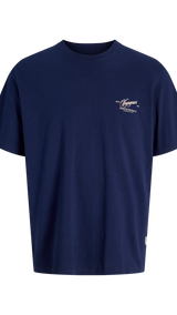 JACK & JONES JORINWOOD photo tee crew neck - ocean cavern