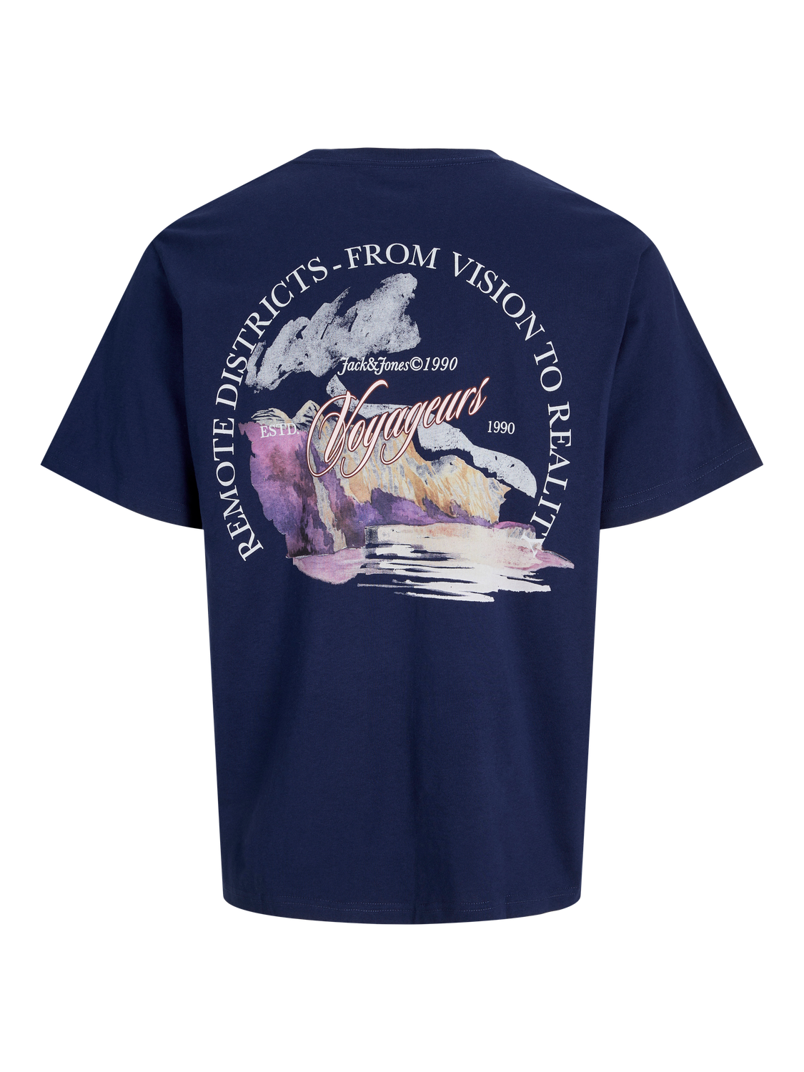 JACK & JONES JORINWOOD photo tee crew neck - ocean cavern