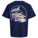 JACK & JONES JORINWOOD photo tee crew neck - ocean cavern