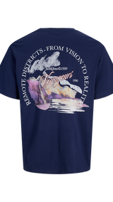 JACK & JONES JORINWOOD photo tee crew neck - ocean cavern