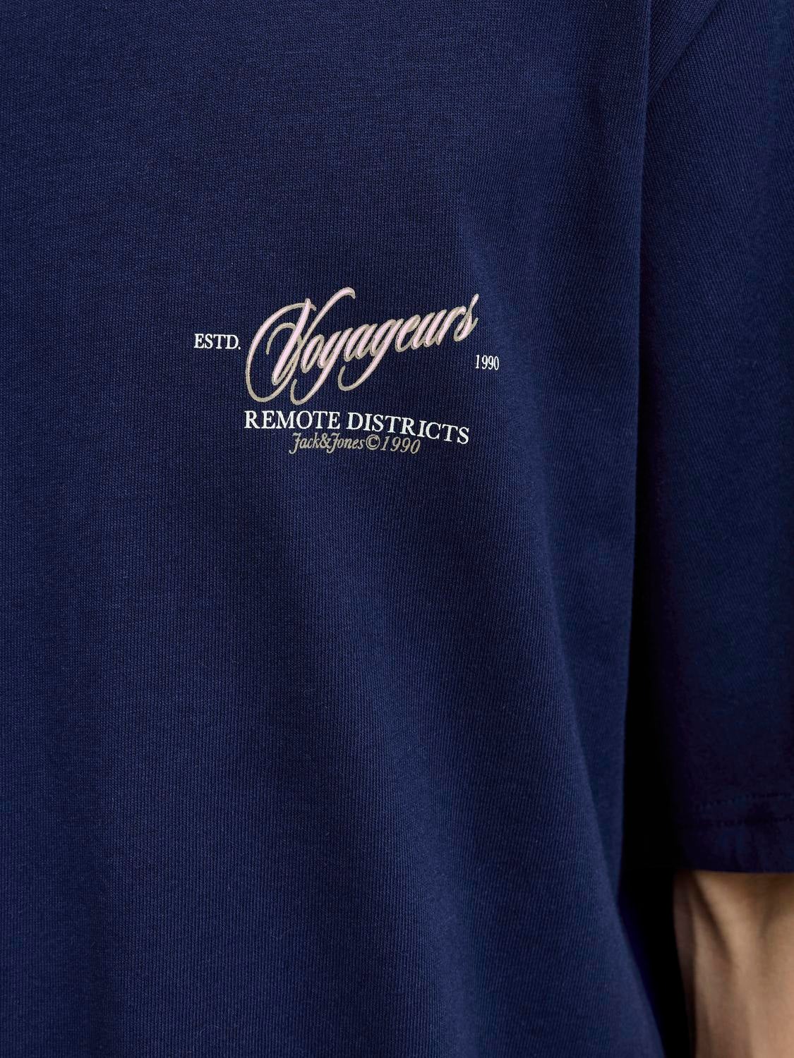 JACK & JONES JORINWOOD photo tee crew neck - ocean cavern