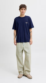 JACK & JONES JORINWOOD photo tee crew neck - ocean cavern
