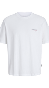 JACK & JONES JORINWOOD photo tee crew neck - bright white
