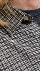 JACK & JONES JORJOSHUA flannel check shirt - seagrass