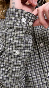 JACK & JONES JORJOSHUA flannel check shirt - seagrass