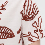 JACK & JONES JORLUKE crinkle aop shirt in cloud dancer - Image 5
