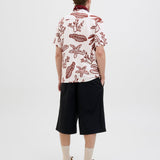 JACK & JONES JORLUKE crinkle aop shirt in cloud dancer - Image 2