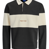 JACK & JONES JORNORREBRO blocking sweat polo - black