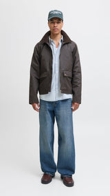 JACK & JONES JORNORREBRO denim shirt in light blue denim - Image 4