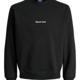 JACK & JONES JORNORREBRO emb sweat crew - deep mahogany