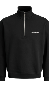 JACK & JONES JORNORREBRO emb sweat high neck - black