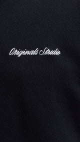 JACK & JONES JORNORREBRO emb sweat high neck - black