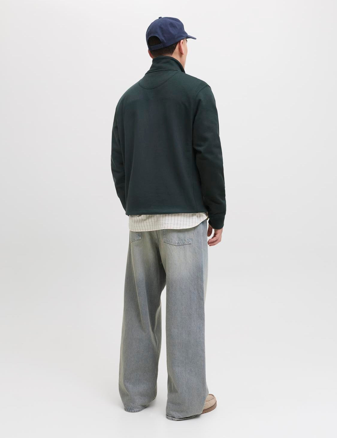 JACK & JONES JORNORREBRO emb sweat high neck - forest river