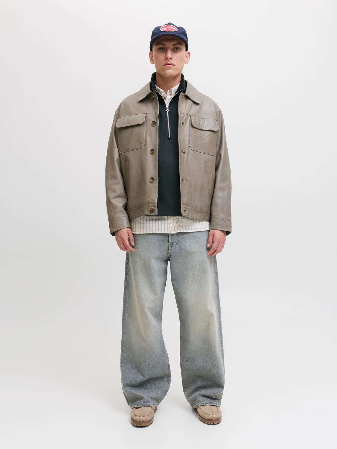 JACK & JONES JORNORREBRO emb sweat high neck - forest river
