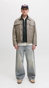 JACK & JONES JORNORREBRO emb sweat high neck - forest river