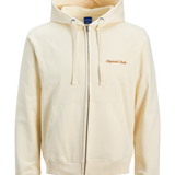 JACK & JONES JORNORREBRO emb sweat zip hood - ocean cavern