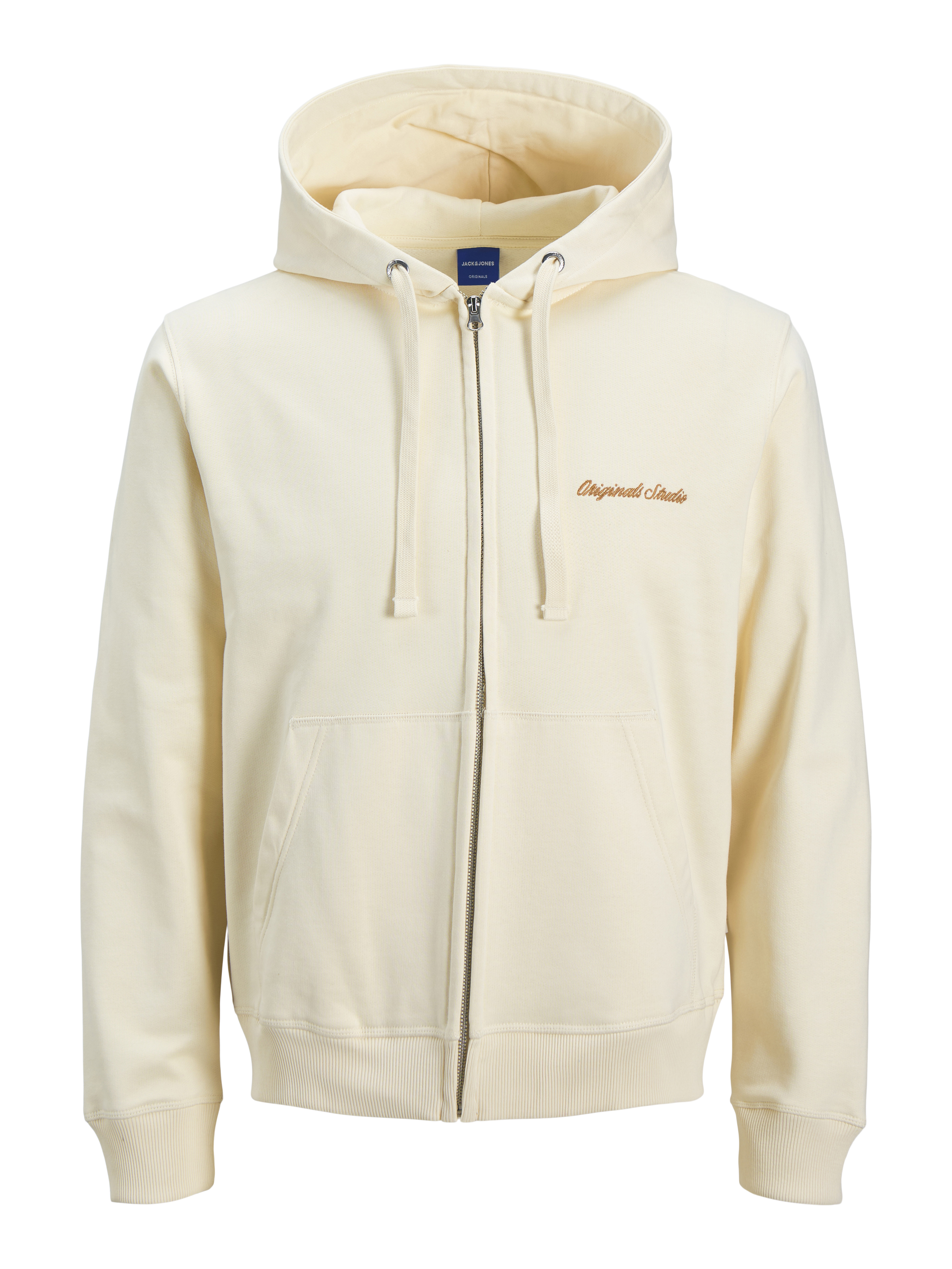 JACK & JONES JORNORREBRO emb sweat zip hood - ocean cavern