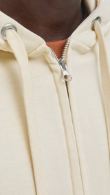 JACK & JONES JORNORREBRO emb sweat zip hood - ocean cavern