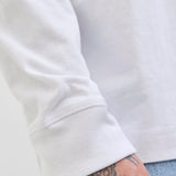 JACK & JONES JORNORREBRO emb tee crew neck in bright white - Image 4