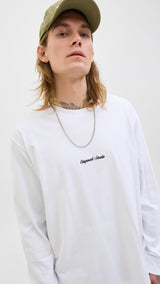 JACK & JONES JORNORREBRO emb tee crew neck in bright white - Image 6