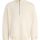 JACK & JONES JORNORREBRO knit half zip - sea salt