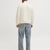 JACK & JONES JORNORREBRO knit half zip - sea salt