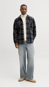 JACK & JONES JORNORREBRO knit half zip - sea salt
