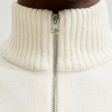 JACK & JONES JORNORREBRO knit half zip - sea salt