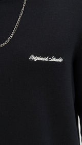 JACK & JONES JORNORREBRO light knit crew neck in black - Image 6