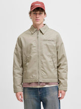 beige corduroy collar