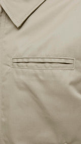 JACK & JONES JORNORREBRO worker jacket - beige corduroy collar