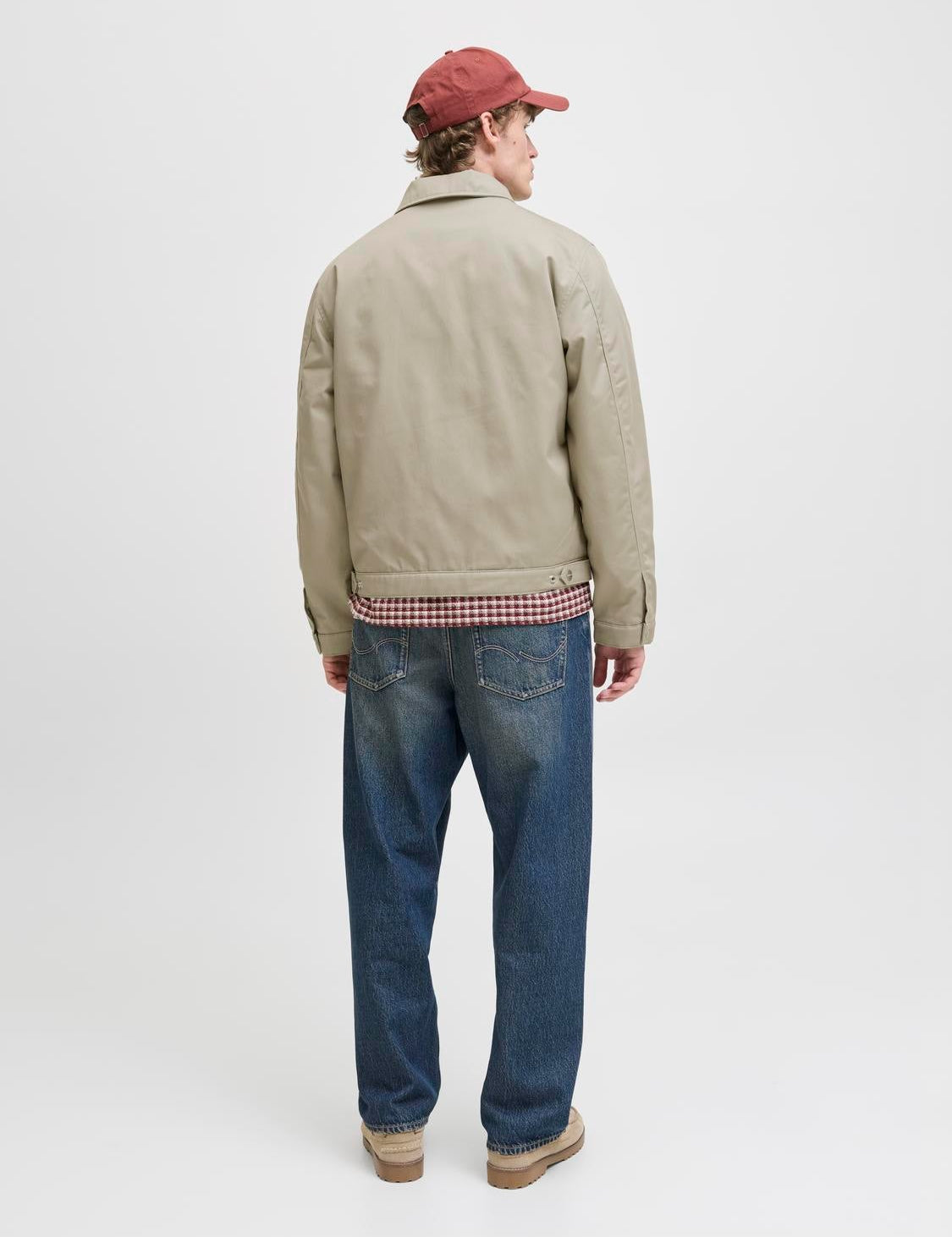 JACK & JONES JORNORREBRO worker jacket - beige corduroy collar