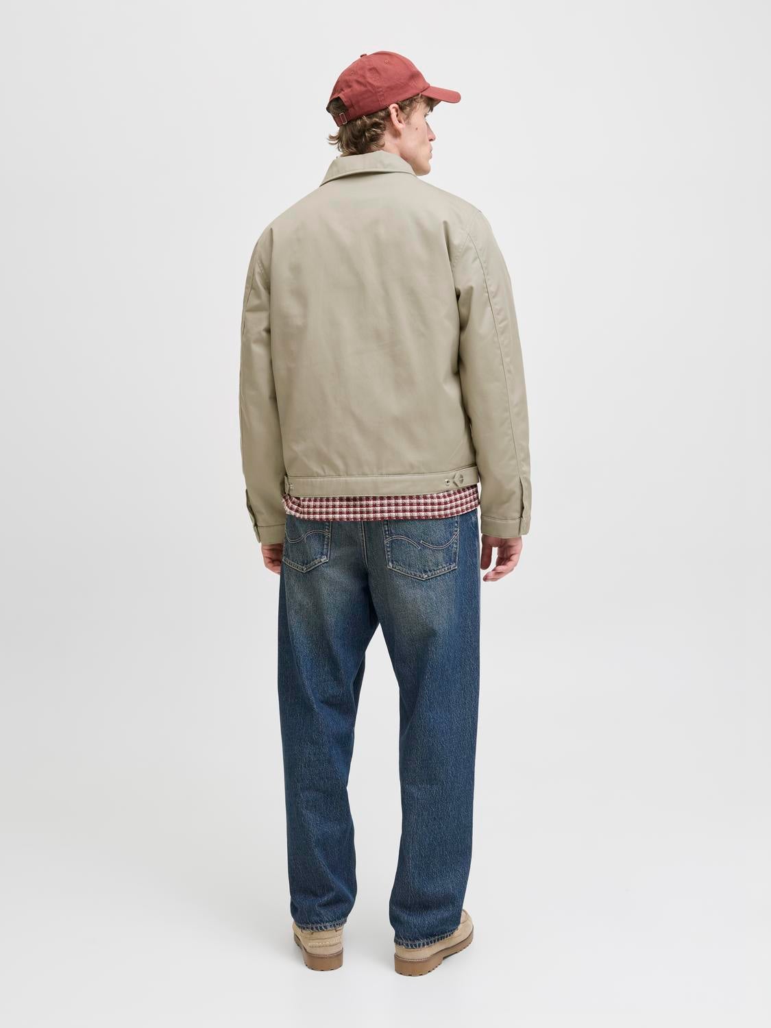JACK & JONES JORNORREBRO worker jacket - beige corduroy collar