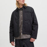 JACK & JONES JORNORREBRO worker jacket - black corduroy collar