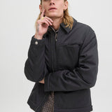 JACK & JONES JORNORREBRO worker jacket - black corduroy collar