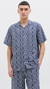 JACK & JONES JORSEERSUCKER aop shirt in cedar - Image 1