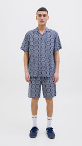 JACK & JONES JORSEERSUCKER aop shirt in cedar - Image 3
