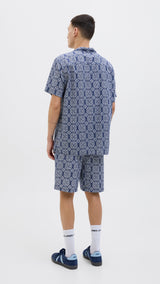 JACK & JONES JORSEERSUCKER aop shirt in cedar - Image 2