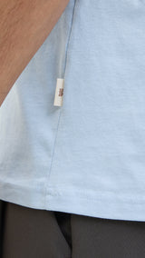 JACK & JONES JORTAVIRA aop pocket tee crew neck in skyway - Image 6