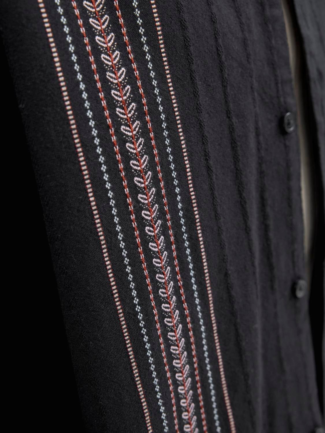 JACK & JONES JORTAVIRA emb shirt in black - Image 6