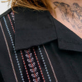 JACK & JONES JORTAVIRA emb shirt in black - Image 5