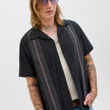 JACK & JONES JORTAVIRA emb shirt in black - Image 7