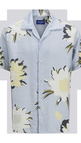 JACK & JONES JORTAVIRA marshall aop shirt in skyway - Image 3