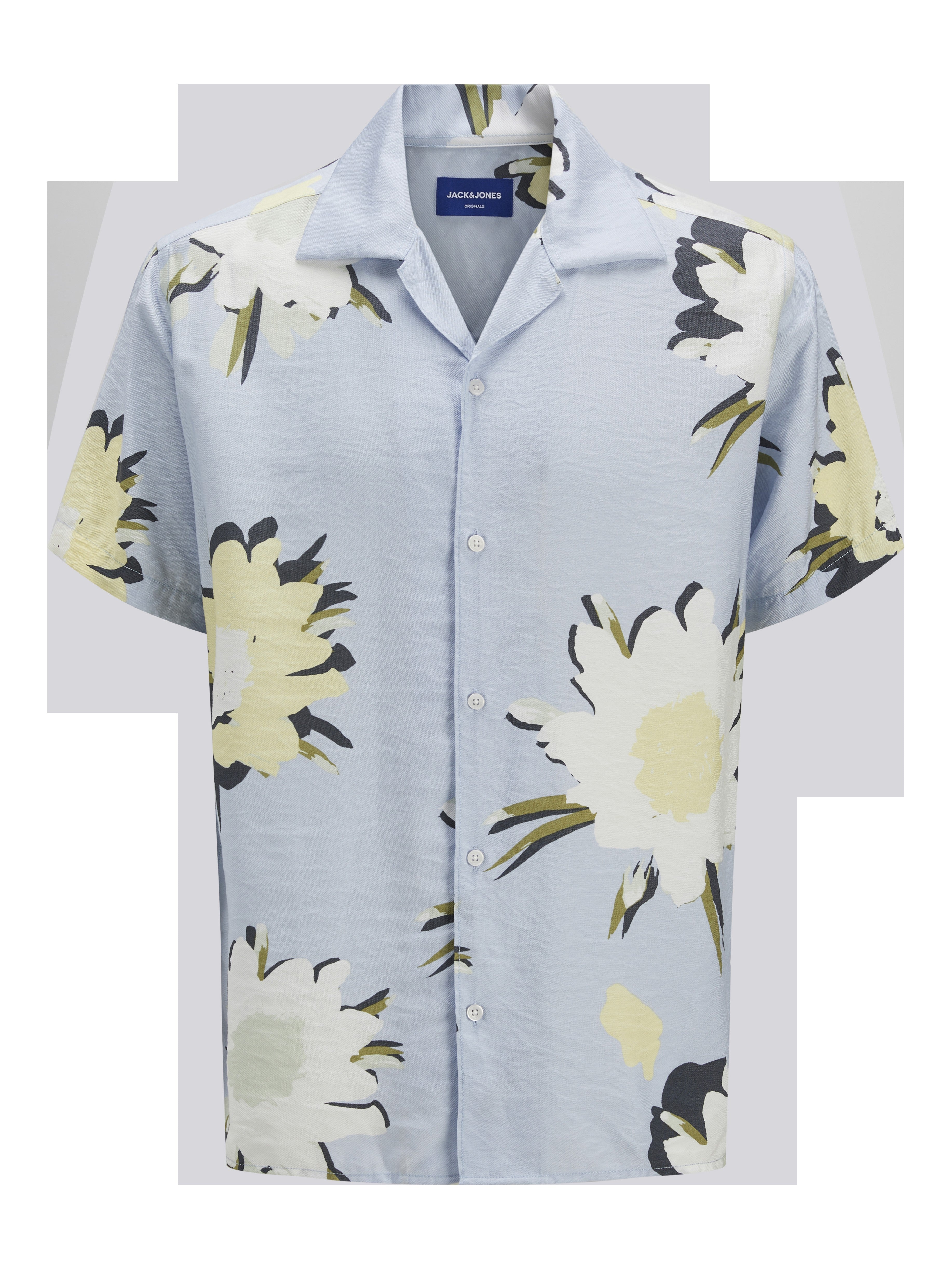 JACK & JONES JORTAVIRA marshall aop shirt in skyway - Image 3